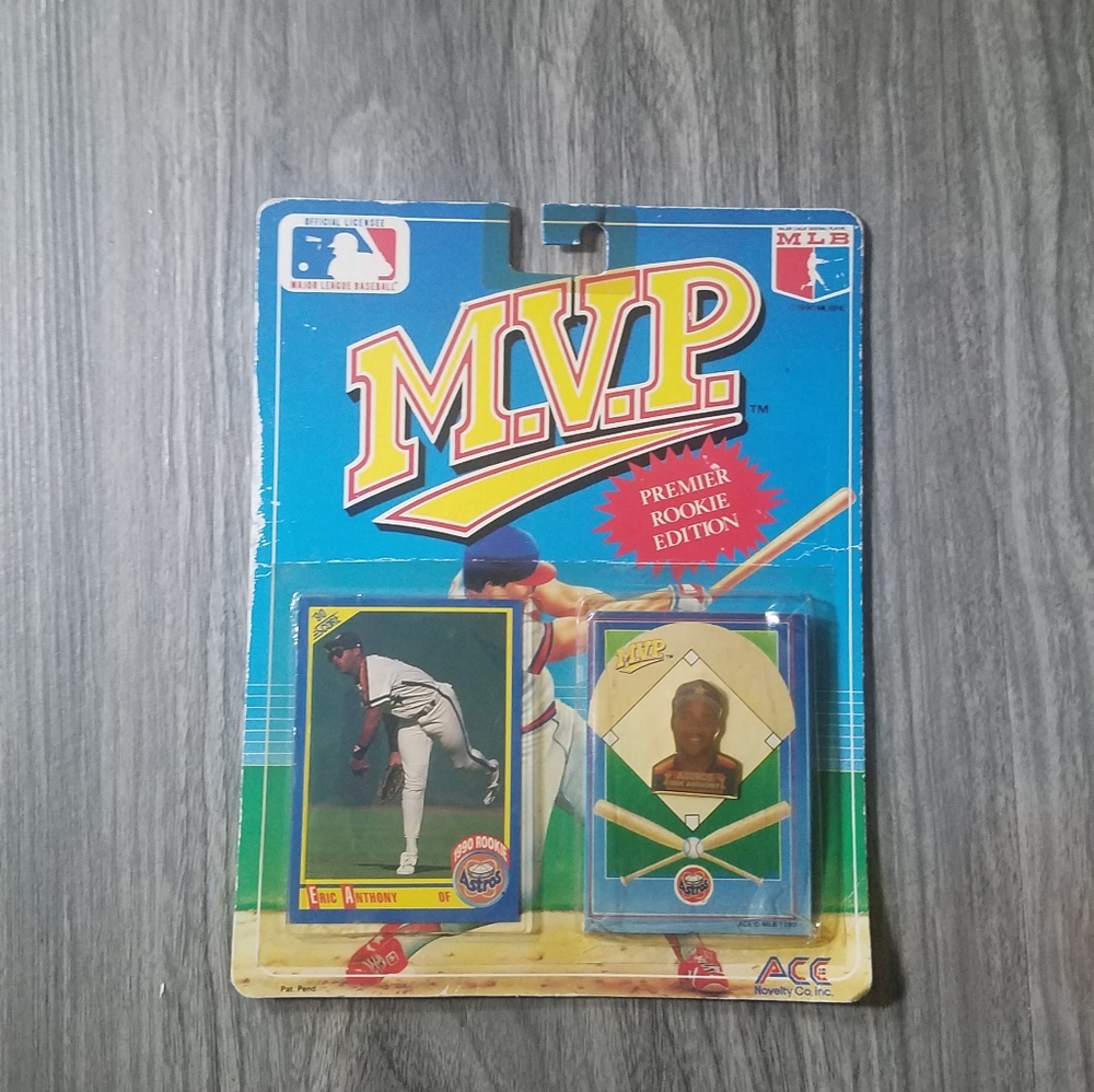 1990 MLB Eric Anthony of the Astros M.V.P. Rookie - Picture 1 of 7